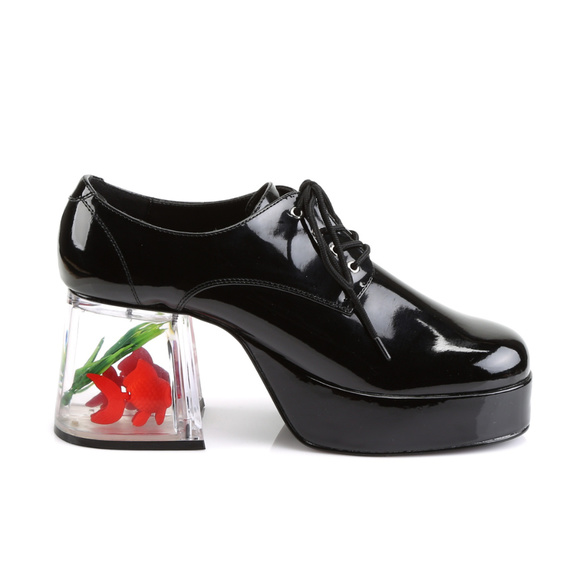 Mens Disco Pimp Costume Fish Heel Oxford Shoes main image 4